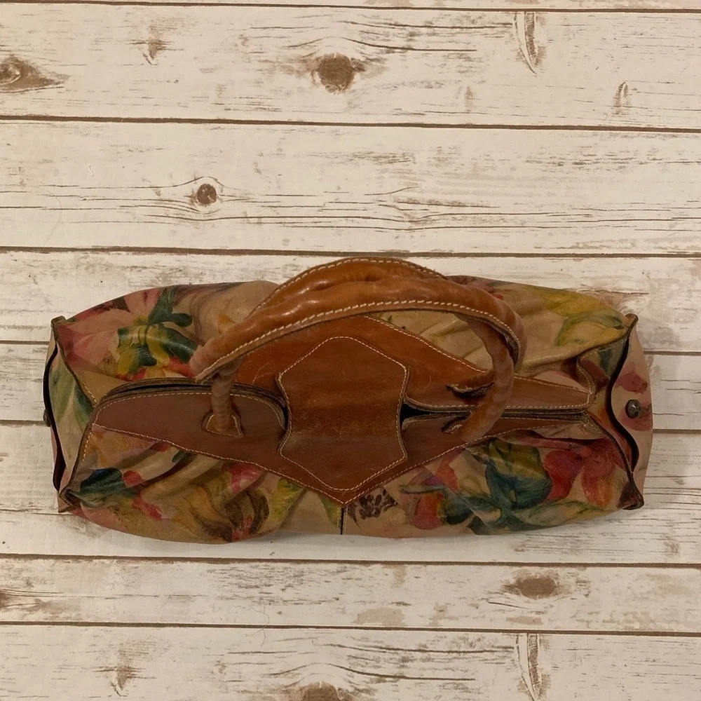 PATRICIA NASH Heritage MULTI FLORAL Print LIONE SHOULDER SATCHEL